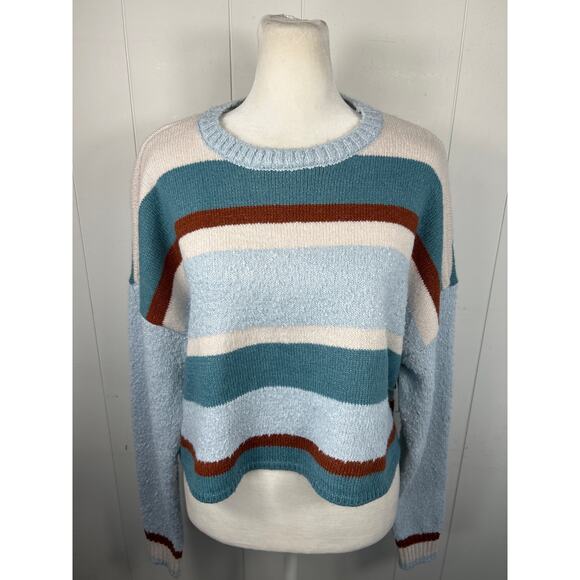 PacSun LA Hearts Marissa Striped Cozy Crew Neck Sweater NWOT Size M - Picture 3 of 7